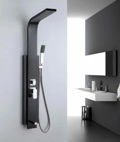 Royal Rio All In One Shower Panel Stainless Steel In Matte Black
