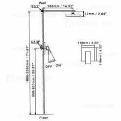 Royal Sedona One Way Shower System -AMERICANBATH Sales 0020001 38b 8 72543 55022.1552188794