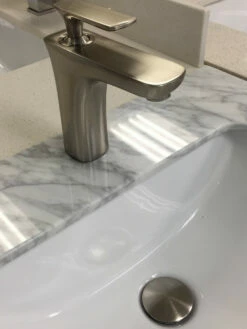 Royal Elegance Bath Lav Faucet Brushed With Drain