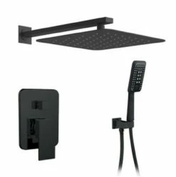 Royal Midnight Two-Way Shower System In Matte Black