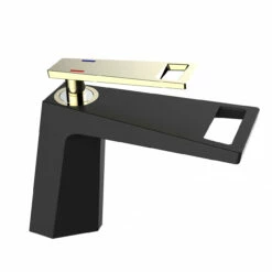 Royal Limited Edition Cube Single Handle Lav Faucet Black And Gold -AMERICANBATH Sales 1251 HJ 1 55909 81699.1552188983