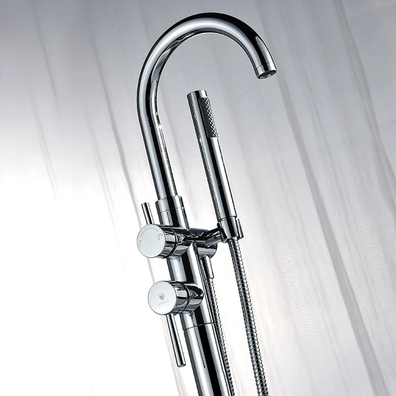 Royal Panama Gooseneck Freestanding Tub Filler 3 Royal Panama Gooseneck Freestanding Tub Filler
