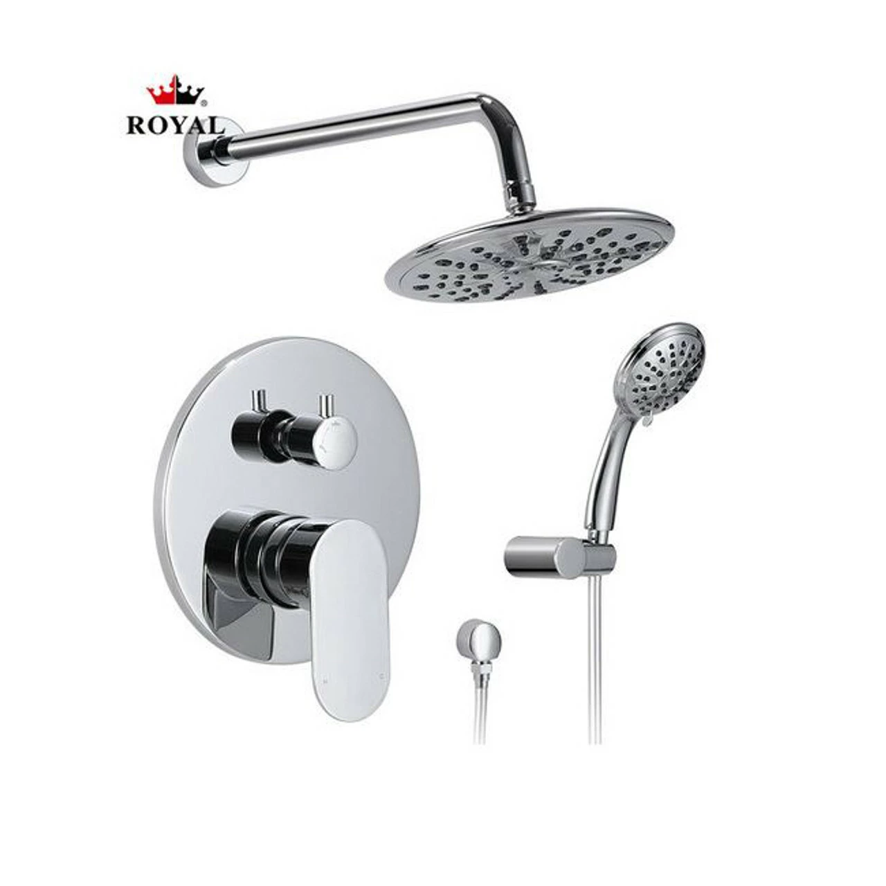 Royal Sky Two-Way Shower System W/ Handheld In Chrome 4 Royal Sky Two-Way Shower System W/ Handheld In Chrome - Image 2