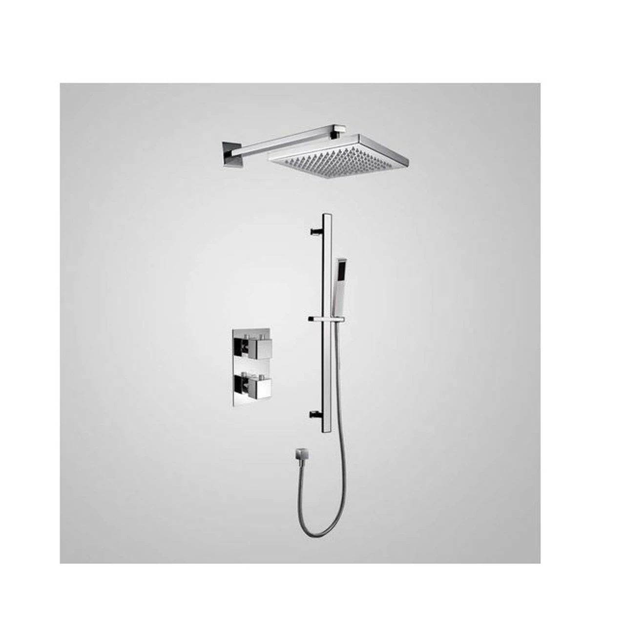 Royal Miami Thermo Shower System Kit Chrome With Slide Bar 3 Royal Miami Thermo Shower System Kit Chrome With Slide Bar