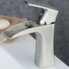 Royal Costa Waterfall Single Handle Lav Faucet Brushed Nickel -AMERICANBATH Sales 510Fdo4CVbL 420x280 29421 73835.1552188792