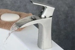 Royal Costa Waterfall Single Handle Lav Faucet Brushed Nickel