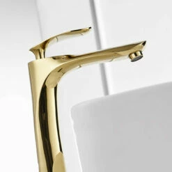 Royal LUXE Tall Single Handle Lav Faucet Polished Gold -AMERICANBATH Sales 518qPz1AtcL. SL1100 52500 15837.1552189112