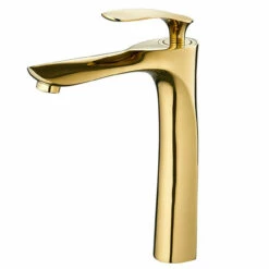 Royal LUXE Tall Single Handle Lav Faucet Polished Gold