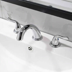 Boca Widespread 8 Inch 3 Holes Double Handles Bathroom Faucet + Valve Brushed Nickel Finish -AMERICANBATH Sales 61c16 p1n L. SL1000 54237.1532626702.1280.1280 82790.1565733338