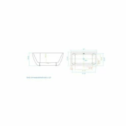 Royal Fiona 67" Inch Freestanding Bath Tub -AMERICANBATH Sales 6821 67 1 91696.1668701050