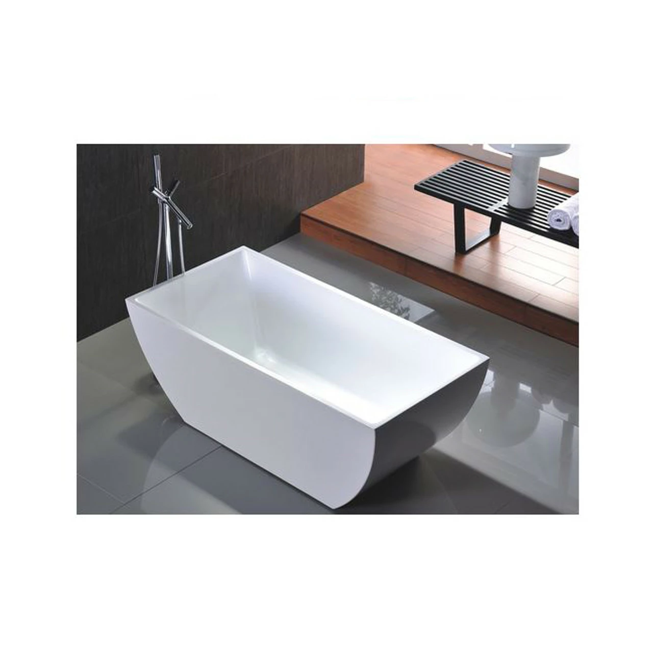 Royal Fiona 59" Inch Freestanding Bath Tub 4 Royal Fiona 59" Inch Freestanding Bath Tub - Image 2