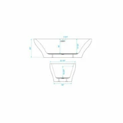 Royal Maui 71" Freestanding Bath Tub -AMERICANBATH Sales 6826 71 2 36159.1642524405