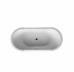 Duravit Starck 75" Free Standing Acrylic Soaking Tub With Center Drain And Overflow