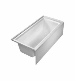 Duravit Architect 66" Alcove Acrylic Soaking Tub With Left Drain And Overflow