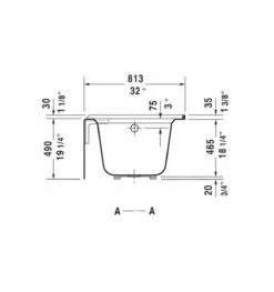 Duravit Architect 66" Alcove Acrylic Soaking Tub With Left Drain And Overflow 20 Duravit Architect 66" Alcove Acrylic Soaking Tub With Left Drain And Overflow -AMERICANBATH Sales 700408 L 19TALL 4 48040.1634316461