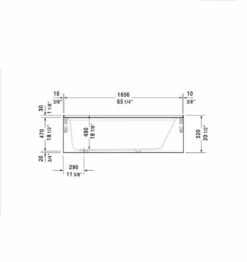 Duravit Architect 66" Alcove Acrylic Soaking Tub With Left Drain And Overflow 21 Duravit Architect 66" Alcove Acrylic Soaking Tub With Left Drain And Overflow -AMERICANBATH Sales 700408 L 19TALL 5 86683.1634316461