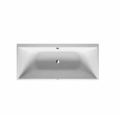 Duravit DuraSquare 71" Single Wall Resin Soaking Tub With Center Drain And Overflow
