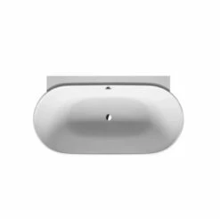 Duravit Luv Free Standing Stone Composite Soaking Tub With Center Drain