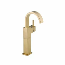 Delta Vero Single Hole Bathroom Faucet With Riser - Less Drain Assembly