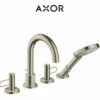 Axor Uno Loop Deck Mounted Roman Tub Filler With 1.75 GPM Hand Shower And Built-In Diverter - Engineered In Germany, Limited Lifetime Warranty -AMERICANBATH Sales AXR 2 BN 50956.1653493156