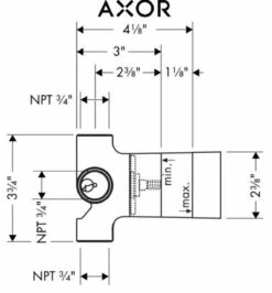 Axor Uno Thermostatic Shower System With Shower Head, Handshower, Slide Bar, And Volume Control - Includes Rough-In Valve 22 Axor Uno Thermostatic Shower System With Shower Head, Handshower, Slide Bar, And Volume Control - Includes Rough-In Valve -AMERICANBATH Sales Axor 7.2 54148.1651765588