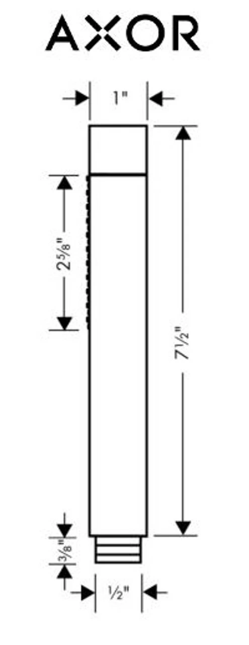 Axor Uno Thermostatic Shower System With Shower Head, Handshower, Slide Bar, And Volume Control - Includes Rough-In Valve 10 Axor Uno Thermostatic Shower System With Shower Head, Handshower, Slide Bar, And Volume Control - Includes Rough-In Valve - Image 8