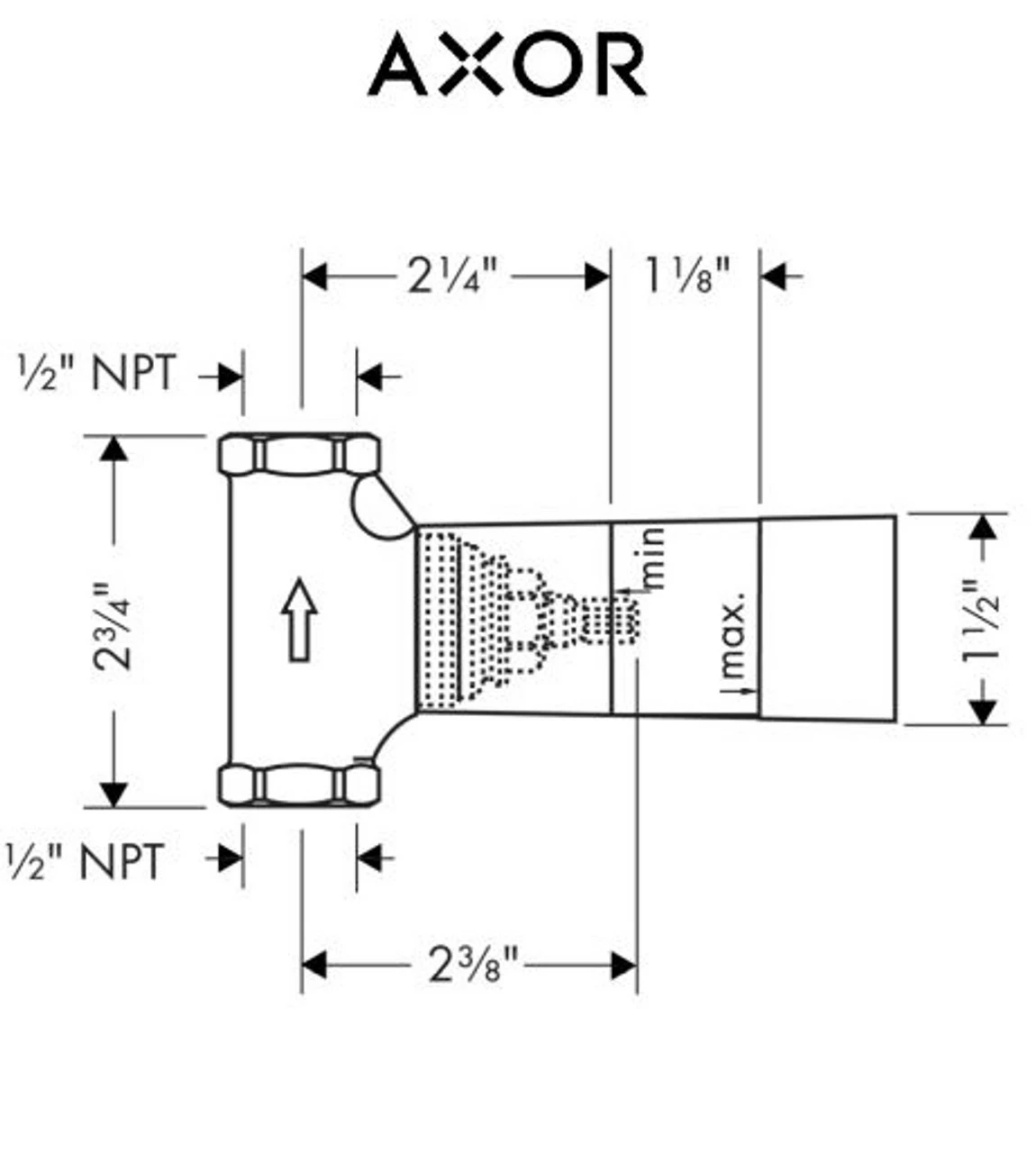 Axor Uno Thermostatic Shower System With Shower Head, Handshower, Slide Bar, And Volume Control - Includes Rough-In Valve 6 Axor Uno Thermostatic Shower System With Shower Head, Handshower, Slide Bar, And Volume Control - Includes Rough-In Valve - Image 4