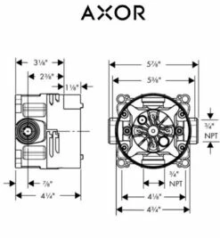 Axor Citterio Thermostatic Shower System With Shower Head, Handshower, Slide Bar, And Volume Control - Includes Rough-In Valve -AMERICANBATH Sales Axor 8.2 91022.1651766117