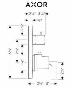 Axor Citterio Thermostatic Shower System With Shower Head, Handshower, Slide Bar, And Volume Control - Includes Rough-In Valve -AMERICANBATH Sales Axor 8.5 22119.1651766117
