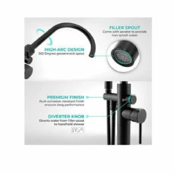 Royal Goose Freestanding Floor Mounted Bath Tub Filler Faucet W/Wand -AMERICANBATH Sales B07J6FK4GM 2 46874.1644856927