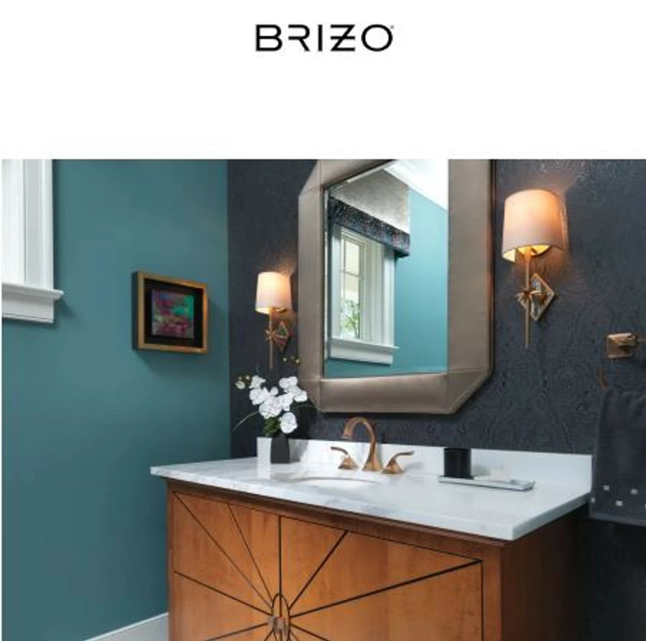Brizo Virage Widespread Bathroom Faucet With Pop-Up Drain Assembly - Limited Lifetime Warranty 4 Brizo Virage Widespread Bathroom Faucet With Pop-Up Drain Assembly - Limited Lifetime Warranty - Image 2