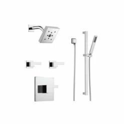 Brizo Sensori Custom Siderna Thermostatic Shower System With Showerhead, Volume Controls, And Hand Shower - Valves Included -AMERICANBATH Sales BSS Siderna T66T02 1 53707.1641664874