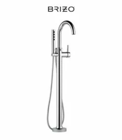 Brizo Odin Free Standing Tub Filler With Built-In Diverter - Includes Hand Shower