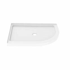 Fleurco FA483-72 Capri 45 7/8" - 46 1/4" Framed Half-Round 3 Curved Sliding Shower Door And Shower Base -AMERICANBATH Sales Capture 2 98739.1638202609