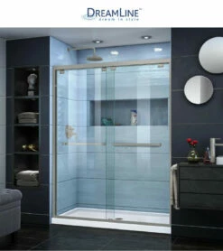 DreamLine Encore 56-60" W X 76" H Semi-Frameless Bypass Sliding Shower Door