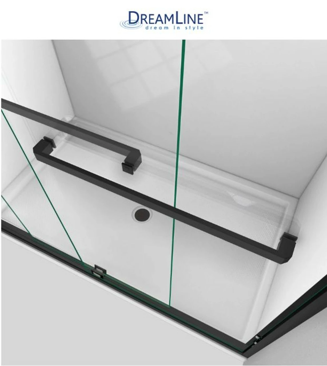 DreamLine Encore 56-60" W X 76" H Semi-Frameless Bypass Sliding Shower Door 15 DreamLine Encore 56-60" W X 76" H Semi-Frameless Bypass Sliding Shower Door - Image 13