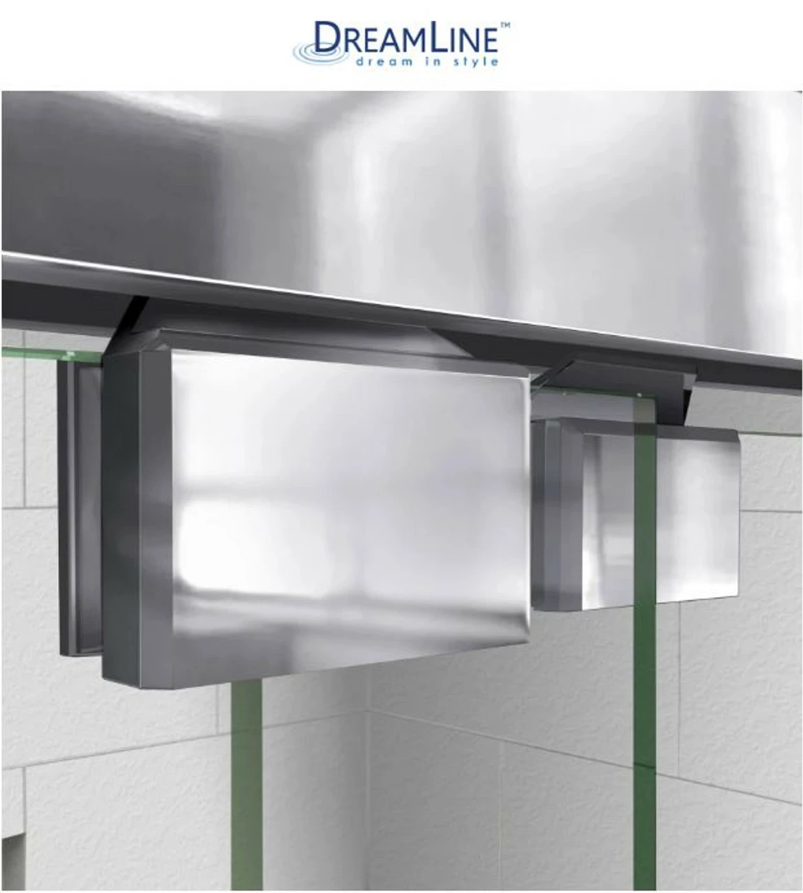 DreamLine Encore 56-60" W X 76" H Semi-Frameless Bypass Sliding Shower Door 10 DreamLine Encore 56-60" W X 76" H Semi-Frameless Bypass Sliding Shower Door - Image 8