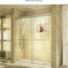 DreamLine Charisma 78-3/4" High X 60" Wide 32" Deep Sliding Frameless Shower Door With Clear Glass, SlimeLine Shower Base Kit, And Right Drain -AMERICANBATH Sales DL 3 BNBB 11581.1653162396