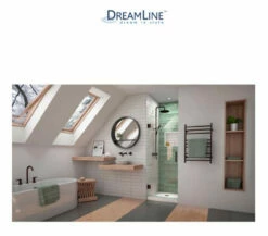 DreamLine Unidoor-LS 72" High X 28" Wide Hinged Frameless Shower Door With Clear Glass -AMERICANBATH Sales DLine 1.9 08417.1653144046