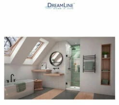 DreamLine Unidoor-LS 72" High X 30" Wide Hinged Frameless Shower Door With Clear Glass -AMERICANBATH Sales Dline 2.12 80808.1653145124