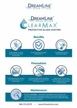 DreamLine Unidoor 72" High X 30" Wide Hinged Frameless Shower Door With Clear Glass -AMERICANBATH Sales Dline 3.14 23517.1653146960