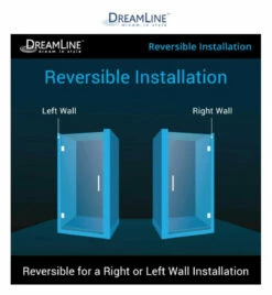 DreamLine Unidoor 72" High X 30" Wide Hinged Frameless Shower Door With Clear Glass -AMERICANBATH Sales Dline 3.17 62999.1653146960