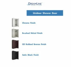 DreamLine Unidoor 72" High X 30" Wide Hinged Frameless Shower Door With Clear Glass (2) -AMERICANBATH Sales Dline 4.15 43152.1653148186