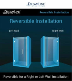 DreamLine Unidoor 72" High X 30" Wide Hinged Frameless Shower Door With Clear Glass (2) -AMERICANBATH Sales Dline 4.17 25804.1653148186