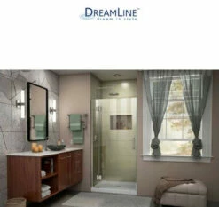 DreamLine Unidoor-X 72" High X 31" Wide Hinged Frameless Shower Door With Clear Glass -AMERICANBATH Sales Dline 5.8 24402.1653155908