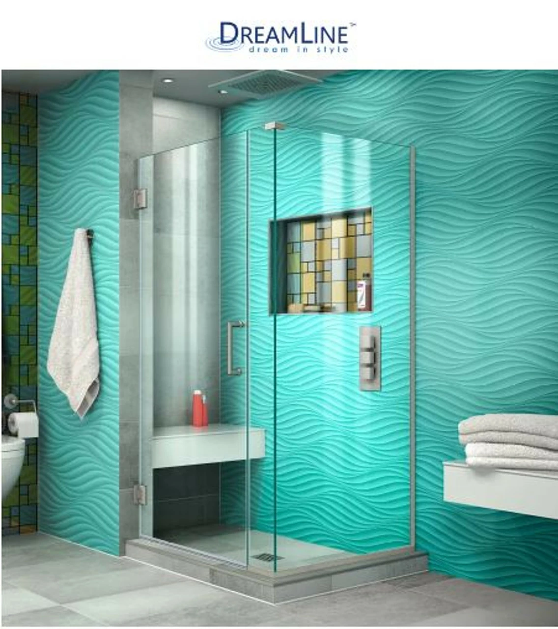 DreamLine Unidoor Plus 29 1/2 In. W X 30 3/8 In. D X 72 In. H Hinged Shower Enclosure 3 DreamLine Unidoor Plus 29 1/2 In. W X 30 3/8 In. D X 72 In. H Hinged Shower Enclosure