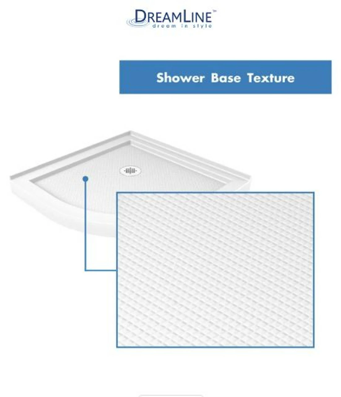 DreamLine Prime 33" Wide X 76 3/4" High Semi-Frameless Frosted Glass Sliding Shower Enclosure - Includes Shower Base 17 DreamLine Prime 33" Wide X 76 3/4" High Semi-Frameless Frosted Glass Sliding Shower Enclosure - Includes Shower Base - Image 15