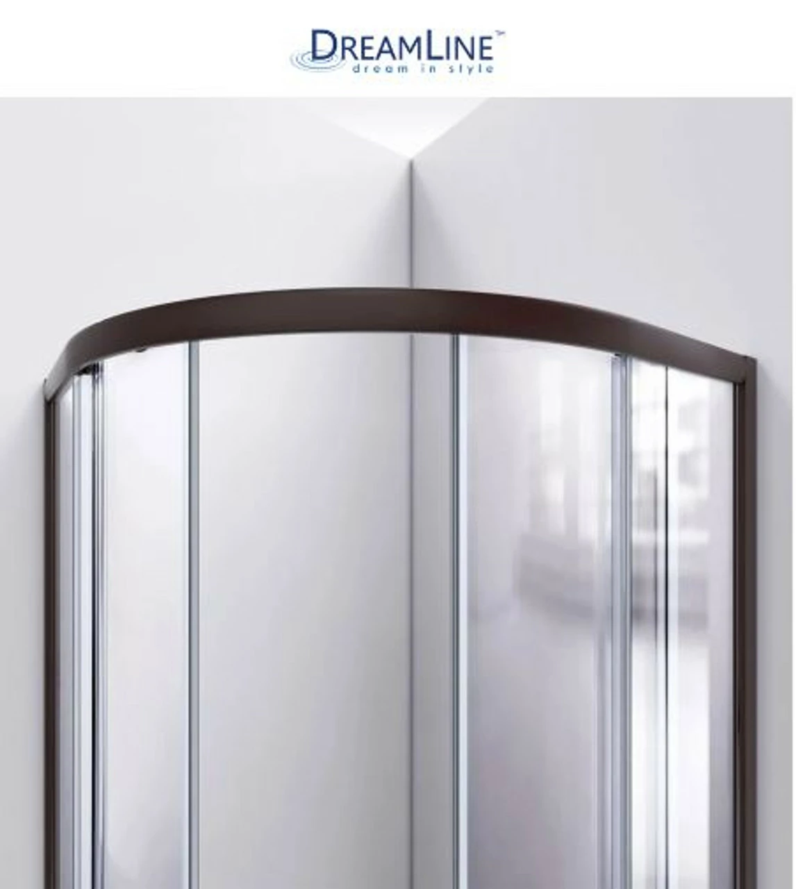 DreamLine Prime 33" Wide X 76 3/4" High Semi-Frameless Frosted Glass Sliding Shower Enclosure - Includes Shower Base 6 DreamLine Prime 33" Wide X 76 3/4" High Semi-Frameless Frosted Glass Sliding Shower Enclosure - Includes Shower Base - Image 4