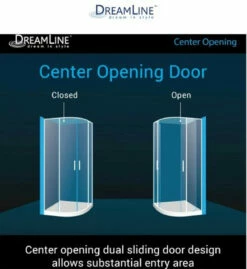 DreamLine Prime 36" Wide X 74 3/4" High Semi-Frameless Frosted Glass Sliding Shower Enclosure - Includes Shower Base -AMERICANBATH Sales Dreamline 19.1 18797.1653338198