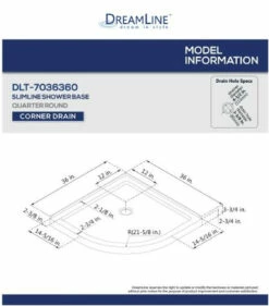 DreamLine Prime 36" Wide X 74 3/4" High Semi-Frameless Frosted Glass Sliding Shower Enclosure - Includes Shower Base -AMERICANBATH Sales Dreamline 21.1 68614.1653338198